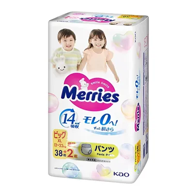 Підгузки-трусики KAO Merries XL (12-22 кг), 40 шт