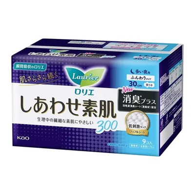 Прокладки гігієнічні KAO Laurier Soft Heavy Night Use нічні 30 см, 9 шт