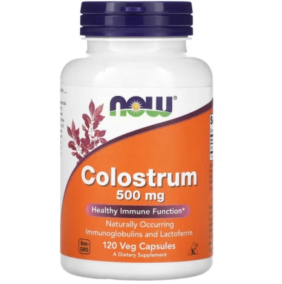 Колострум NOW Colostrum 500 мг, 120 капсул
