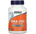 Докозагексаеновая кислота NOW DHA 250 мг капсулы мягкие №120