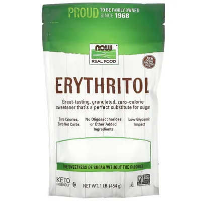 Еритритол NOW Real Food Erythritol, 454 г