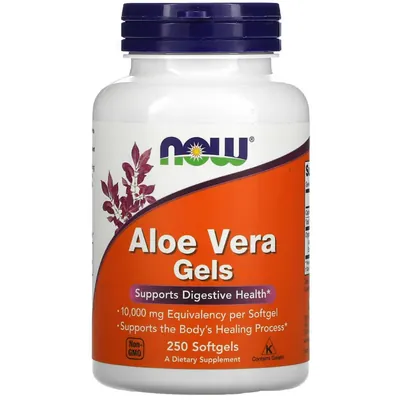 Алое вера NOW Aloe Vera м'які капсули №250