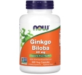 Гинкго билоба NOW Ginkgo Biloba 60 мг веганские капсулы №240