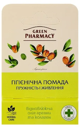 Гігієнічна помада Green Pharmacy Пружність та живлення, 3,6 г