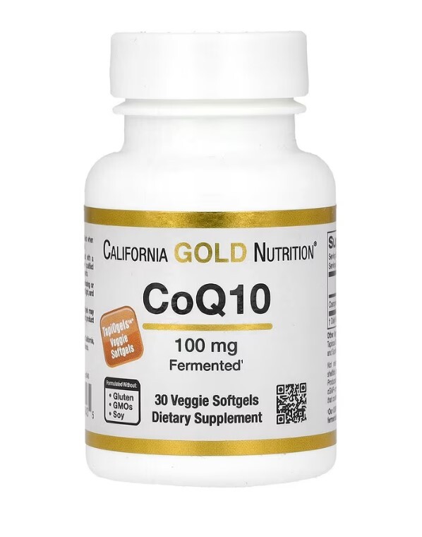 Коэнзим Q10 California Gold Nutrition Coenzyme Q10 100 мг, 30 растительных капсул