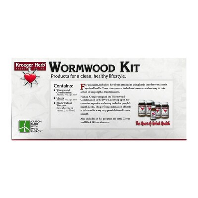 Антипаразитарная программа Kroeger Herb Co Wormwood Kit, 5 флаконов