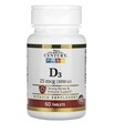 Вітамін Д3 21st Century Vitamin D3 25 мкг (1000 МО), 60 таблеток