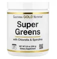Суперзелень California Gold Nutrition Super Greens with Chlorella & Spirulina, 250 г