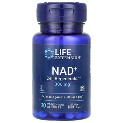 Нікотинамід рибозид Life Extension NAD+ Cell Regenerator 300 мг, 30 вегетаріанських капсул