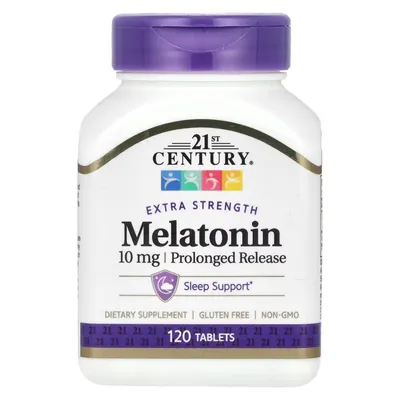 Мелатонін 21st Century Melatonin Prolonged Release 10 мг, 120 таблеток