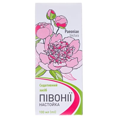 Півонії настойка по 100 мл у бан.