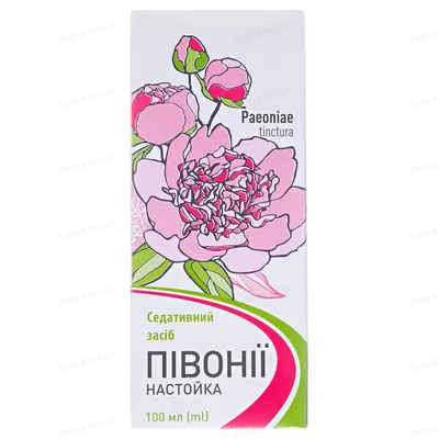 Півонії настойка по 100 мл у флак.