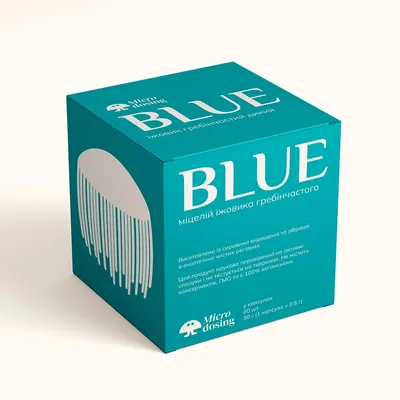 Їжовик гребінчаcтий міцелій Microdosing Blue капсули по 0,5 г №60