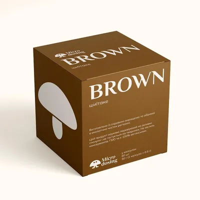 Шиїтаке Microdosing Brown капсули по 0,4 г №60