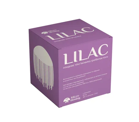Їжовик гребінчаcтий плодове тіло Microdosing Lilac капсули по 0,5 г №60