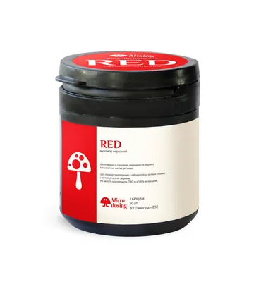 Мухомор червоний Microdosing Red капсули по 0,5 г №60