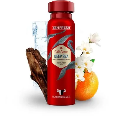 Дезодорант спрей Old Spice Deep Sea 48h для чоловіків, 150 мл