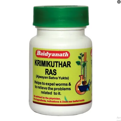Крімікутхар Рас Байдьянатх Krimikuthar Ras Baidyanath, 80 таблеток