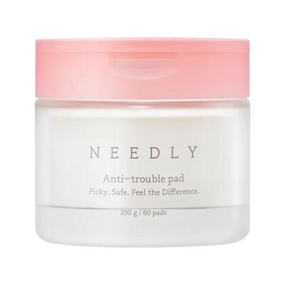 Подушечки педы-пилинг для лица Needly Anti-Trouble очищающие для проблемной кожи, 60 шт
