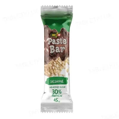 Батончик протеїновий Power Pro Paste Bar Кунжут, 12 штук по 45 г