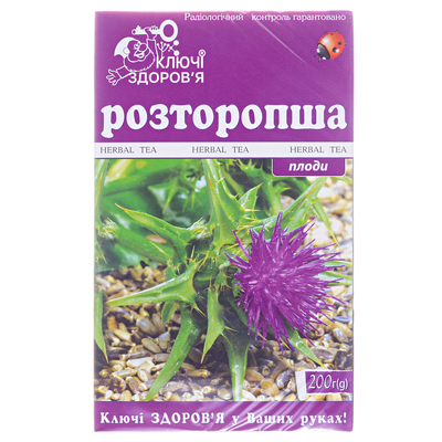 Фиточай Ключи Здоровья Расторопша плоды по 200 г в пач.