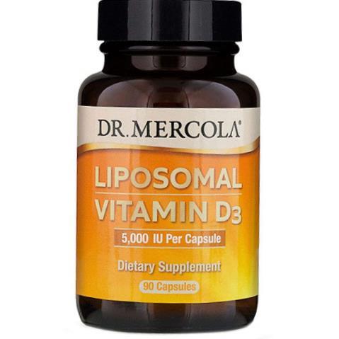 Вітамін D3 Dr. Mercola Liposomal Vitamin D3 5000, 90 капсул