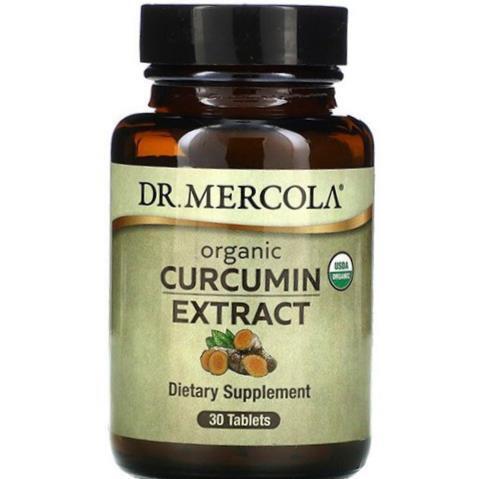 Куркумин Dr. Mercola Organic Curcumin Extract, 30 таблеток