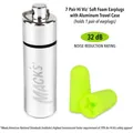 Беруші вкладки вушні MACK`S Hi Viz Shooters Earplugs 4287 із поліуретану захист від шуму до 32 дБ з контейнером, 7 пар