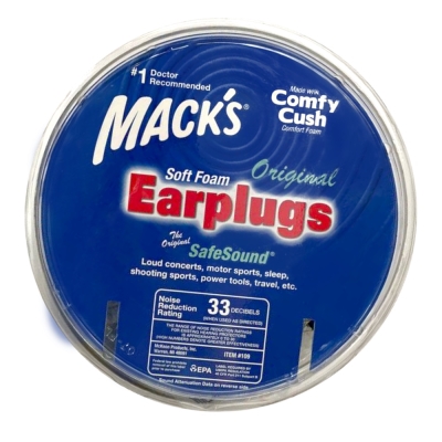 Беруши MACK`S Original Safe Sound из пенопропилена защита от шума до 32 дБ, 100 пар