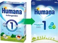 Суміш суха молочна Humana 1 з LC PUFA, пребіотиками і нуклеотидами для дітей з 0 до 6 місяців, 300 г