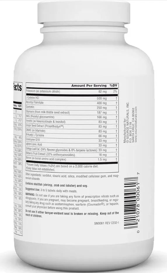 Мультивітаміни Source Naturals Elan Vital Multiple, 180 таблеток