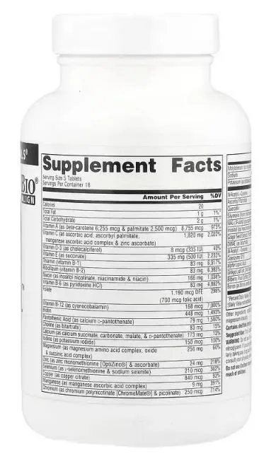 Мультивітаміни Source Naturals Elan Vital Multiple, 90 таблеток
