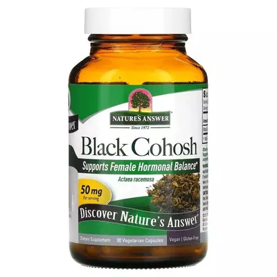 Клопогон Nature's Answer Black Cohosh Full Spectrum Herb 50 мг, 90 вегетаріанських капсул