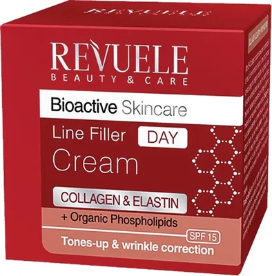 Крем-філер для обличчя Revuele Bioactive Колаген та Еластин денний, 50 мл