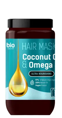 Маска для волосся Bio Naturell Coconut Oil & Omega 3 Ультраживлення, 946 мл