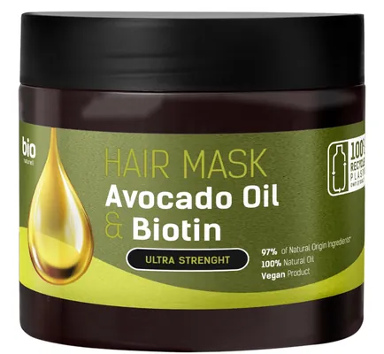 Маска для волосся Bio Naturell Avocado Oil & Biotin Ультрасила, 295 мл