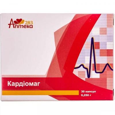 Кардіомаг капсули по 250 мг №30