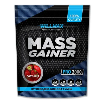 Гейнер Willmax Mass Gainer полуниця, 2 кг