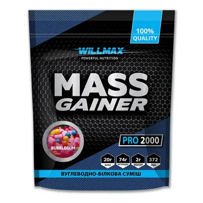 Гейнер Willmax Mass Gainer бабл гам, 2 кг
