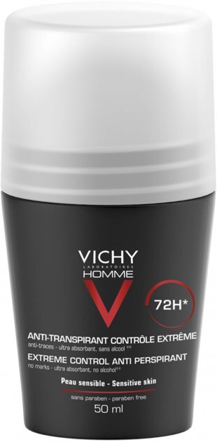 Набір антиперспірантів кулькових Vichy чоловічий 72 години захисту та жіночий 48 годин захисту, 2 шт х 50 мл