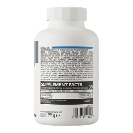 Амінокислоти OstroVit D.A.A. 3000 мг, 90 капсул