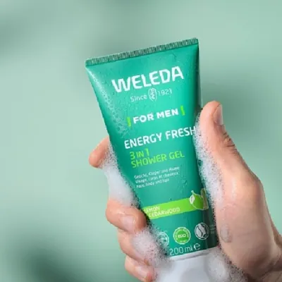 Гель для душа Weleda For Men 3-в-1 Energy Fresh для чоловіків, 200 мл