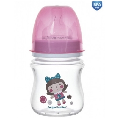 Бутылочка антиколиковая Canpol Babies EasyStart Toys 35/220_pin с широким отверстием, 120 мл