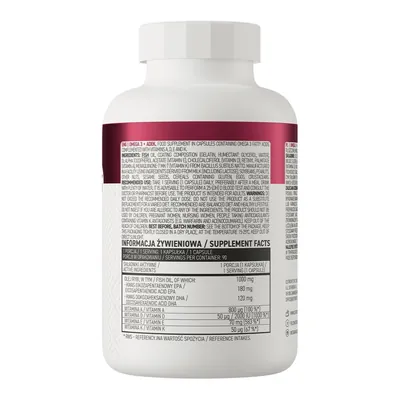 Омега 3 + ADEK OstroVit Omega 3 + ADEK, 90 капсул