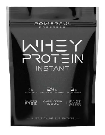 Протеїн сироватковий концентрат Powerful Progress 100% Whey Protein Instant капучино, 1000 г