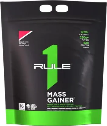 Гейнер Rule One R1 Mass Gainer, полуничний крем, 5200 г