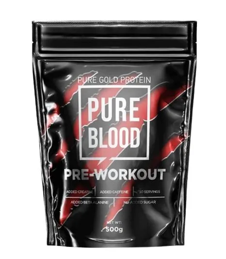 Передтренувальний комплекс Pure Gold Protein Pure Blood Pre-Workout, тутті-фрутті, 500 г
