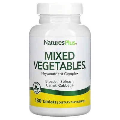 Овочева суміш Nature's Plus Mixed Vegetables, 180 таблеток