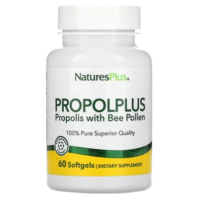 Прополіс з бджолиним пилком Nature's Plus Propolplus, 60 капсул