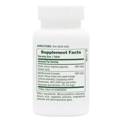 Рутин Nature's Plus Biorutin 1000 мг, 60 таблеток